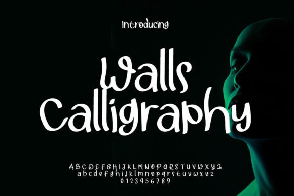 Walls Calligraphy Font Poster 1