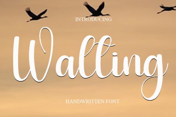 Walting Font Poster 1