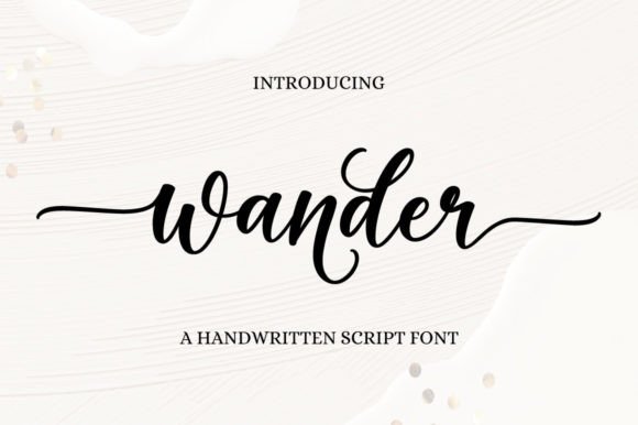 Wander Font Poster 1