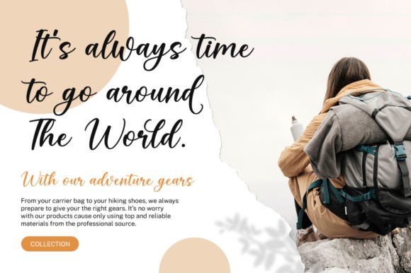Wander Font Poster 3
