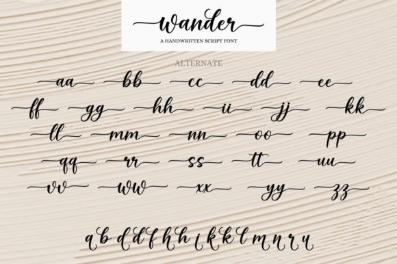 Wander Font Poster 8