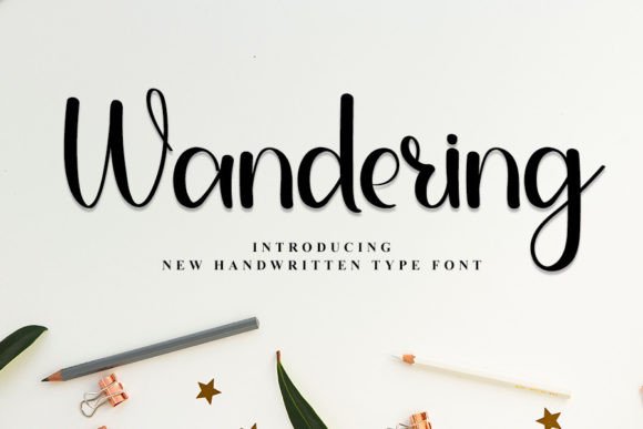 Wandering Font Poster 1