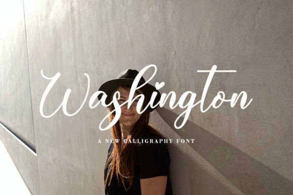 Washington Font Poster 1