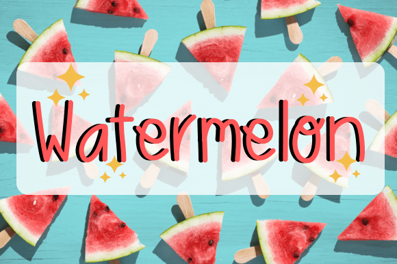 Watermelon Font Poster 1