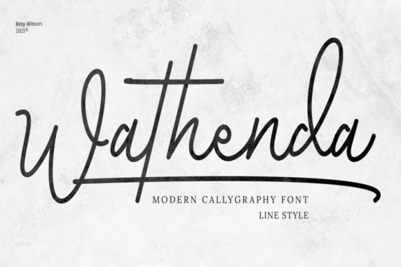 Wathenda Font Poster 2