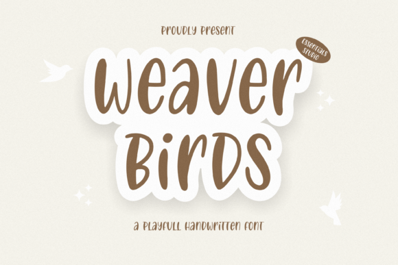 Weaver Birds Font Poster 1