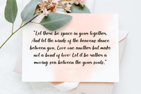 Wedding Font Poster 2