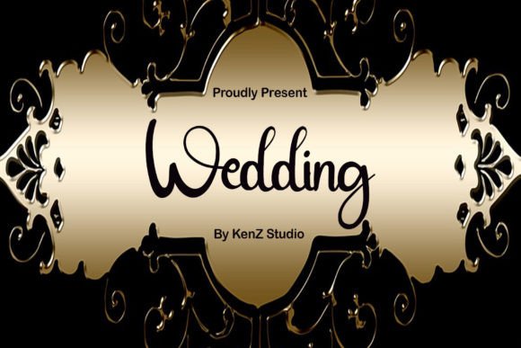 Wedding Font Poster 1