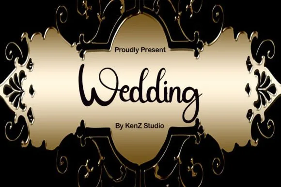 Wedding Font Wedding Font Poster 1