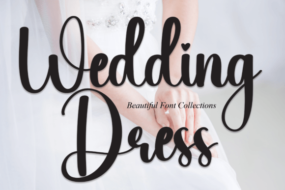 Wedding Dress Font Poster 1