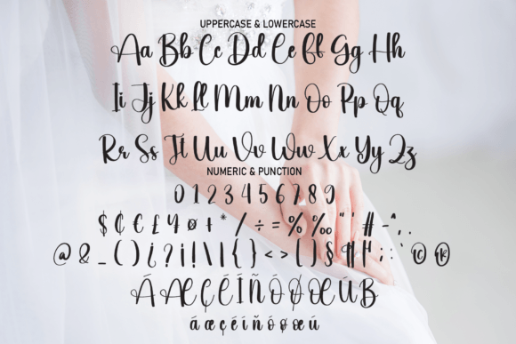 Wedding Dress Font Poster 7