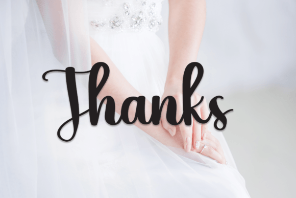 Wedding Dress Font Poster 8