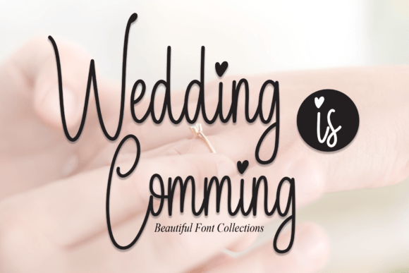 Wedding is Comming Font Poster 1