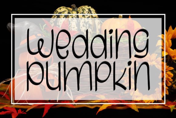 Wedding Pumpkin Font