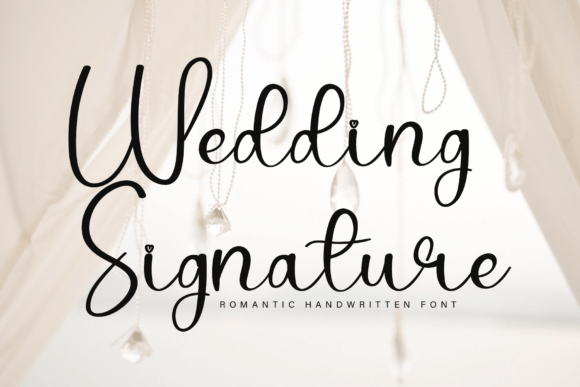 Wedding Signature Font Poster 1