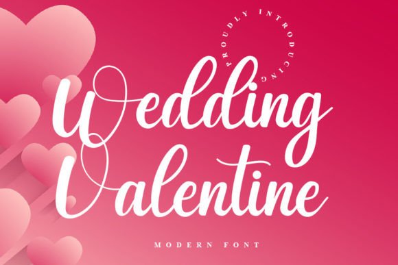 Wedding Valentine Font Poster 1
