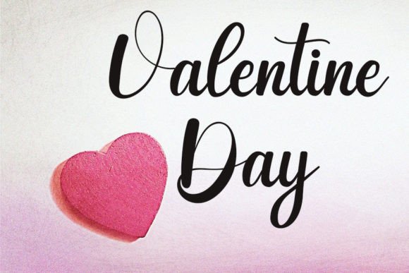 Wedding Valentine Font Poster 2