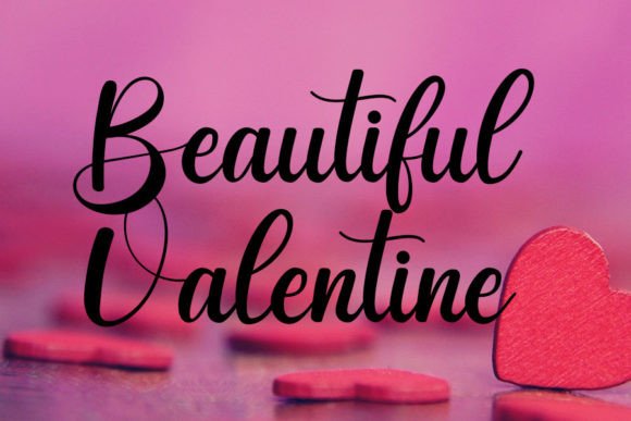 Wedding Valentine Font Poster 3