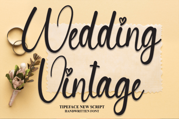 Wedding Vintage Font Poster 1