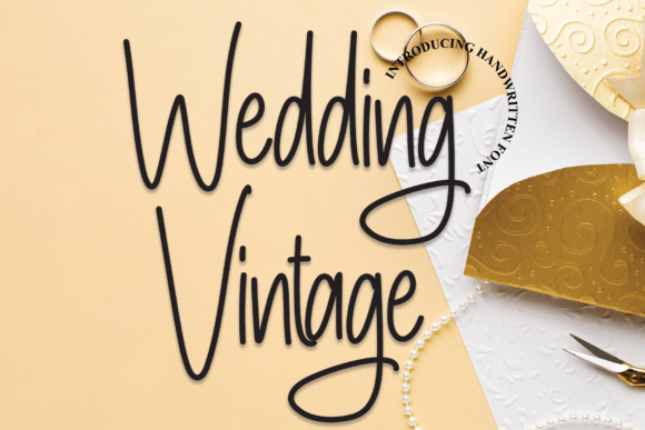 Wedding Vintage Font Poster 1