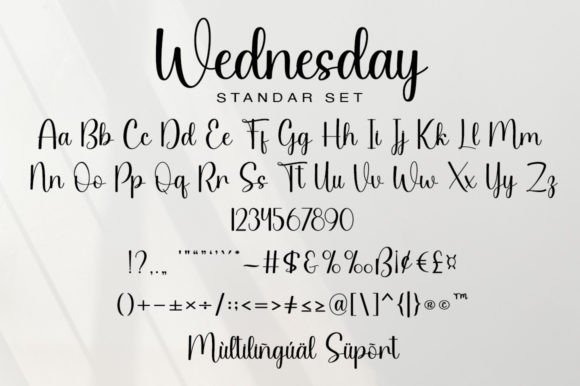 Wednesday Font Poster 5