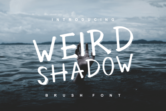 Weird Shadow Font Poster 1