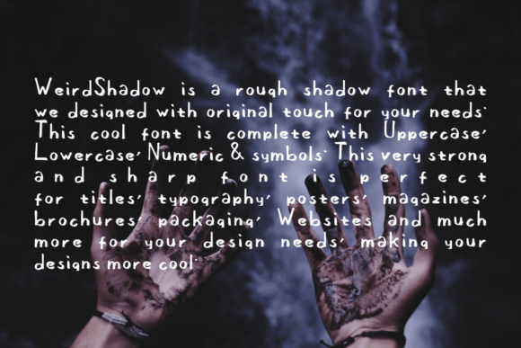 Weird Shadow Font Poster 4