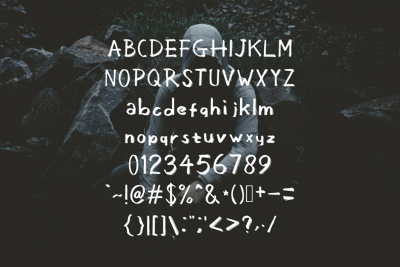 Weird Shadow Font Poster 5