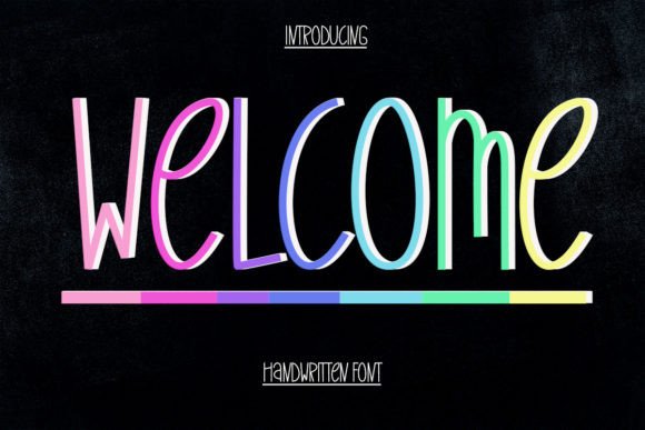 Welcome Font Poster 1