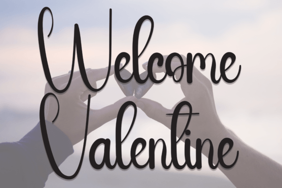 Welcome Valentine Font Welcome Valentine Font Poster 1