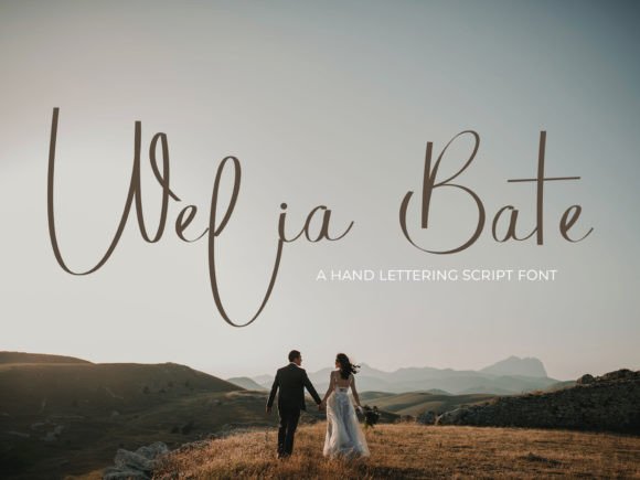 Welia Bate Font Poster 1