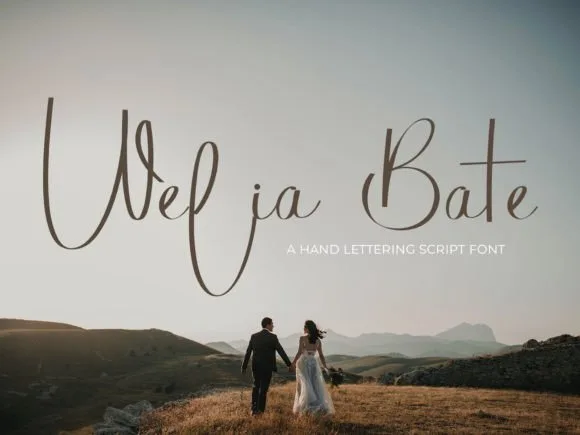 Welia Bate Font Welia Bate Font Poster 1