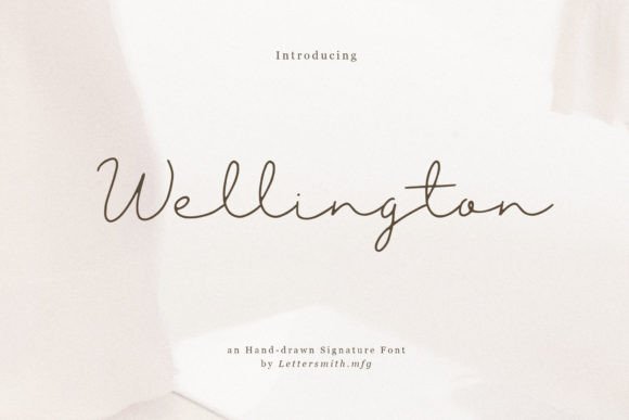 Wellington Font Poster 1
