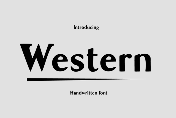 Western Font Poster 1