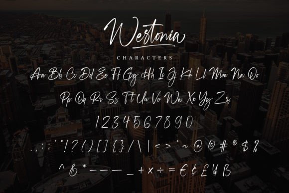 Westonia Font Poster 17