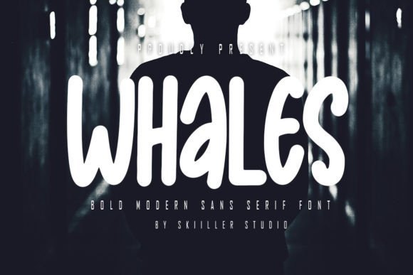 Whales Font Poster 1