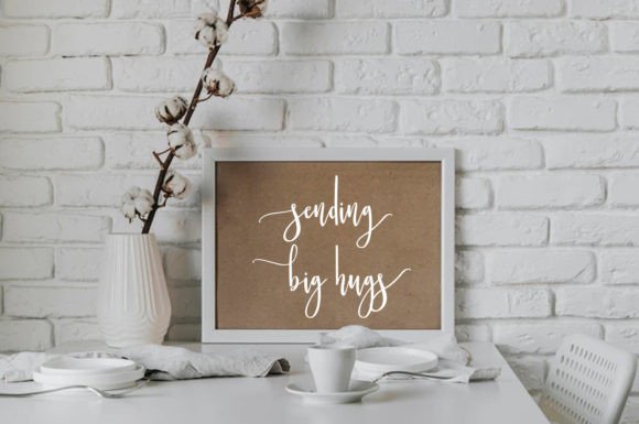 White Gown Font Poster 3