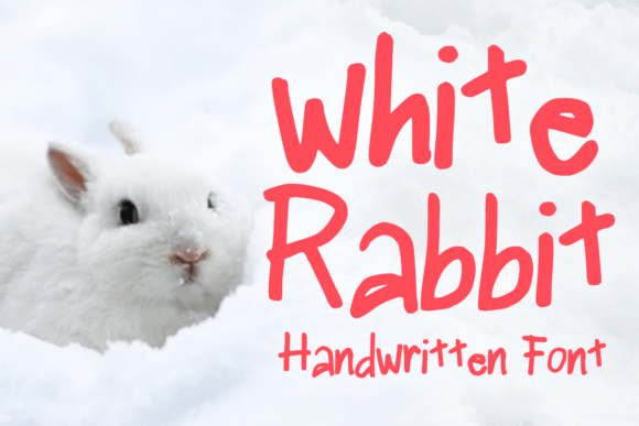 White Rabbit Font Poster 1