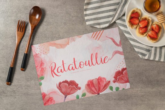 White Risolles Font Poster 2
