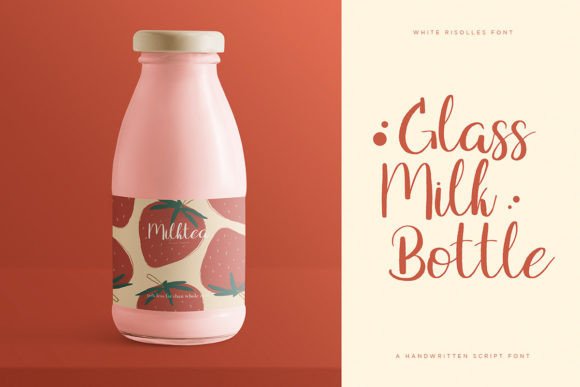 White Risolles Font Poster 4