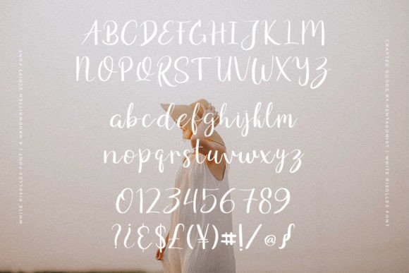 White Risolles Font Poster 9