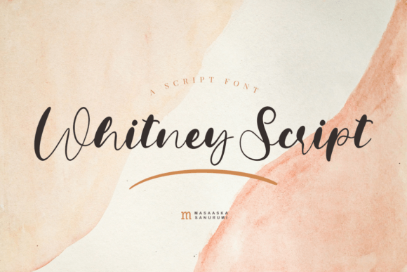 Whitney Script Font Poster 1
