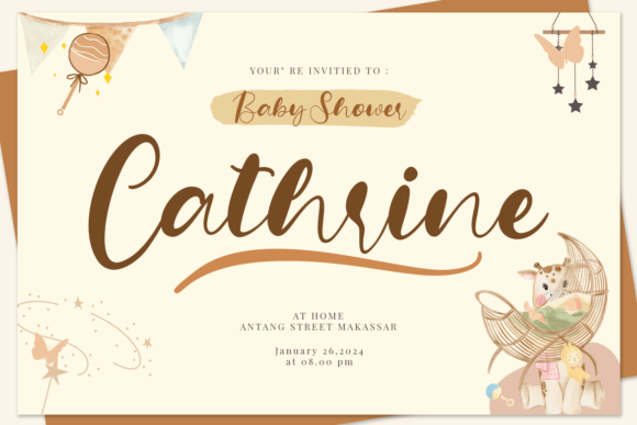 Whitney Script Font Poster 4