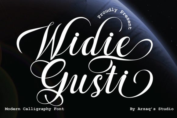 Widie Gusti Font Poster 1