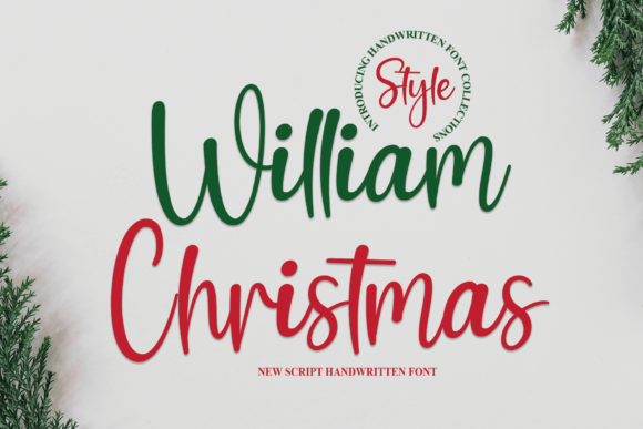 William Christmas Font Poster 1
