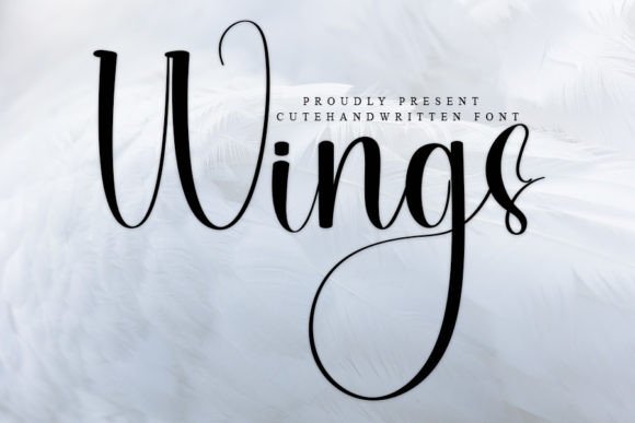 Wings Font Poster 1