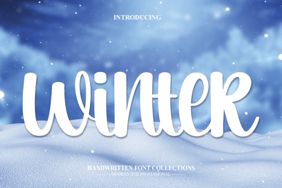Winter Font Winter Font Poster 1