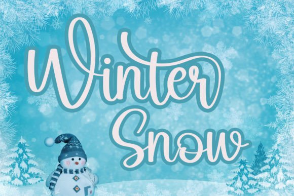 Winter Font Poster 2