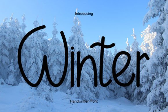 Winter Font Poster 1