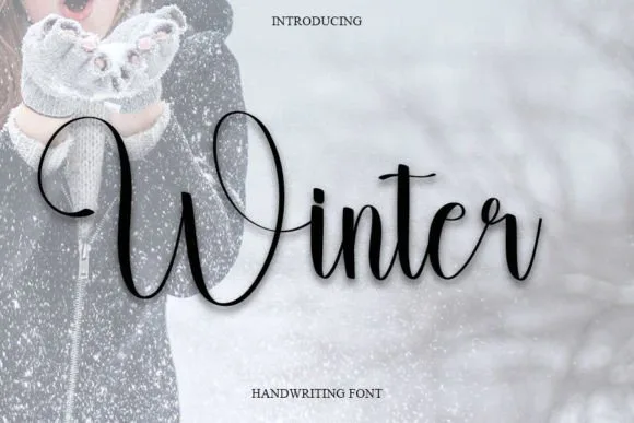 Winter Font Winter Font Poster 1